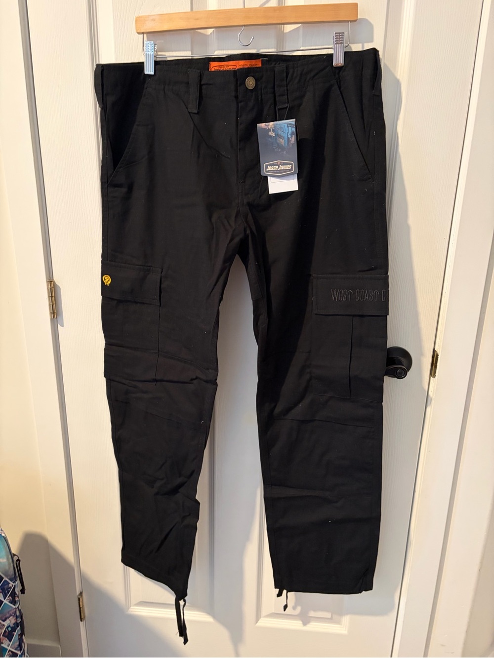 Men’s Black Tactical Cargo Pants WEST COAST CHOPPERD